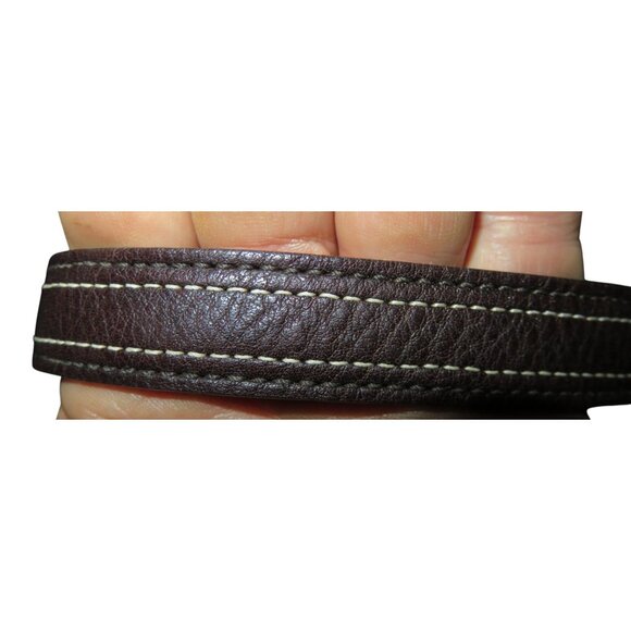 COACH 2005 Hampton Signature Jacquard Python & Suede Demi Baguette Barrel Bag - Picture 8 of 14